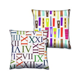 Aberto Design Juego de Cojines AB-4680-4676 de Algodón y Poliéster 43x43 cm (2 Piezas)